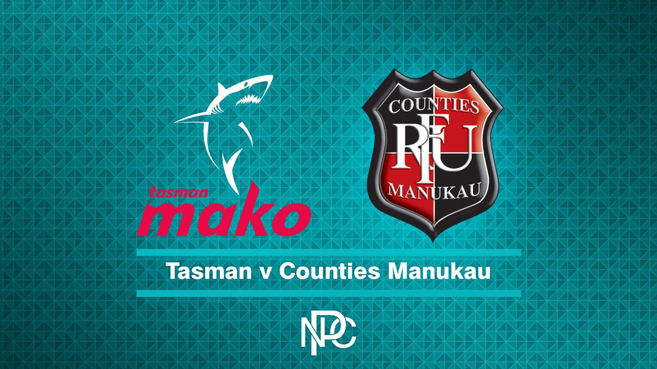 Tasman vs Counties Manukau poster Tasman vs Counties Manukau poster