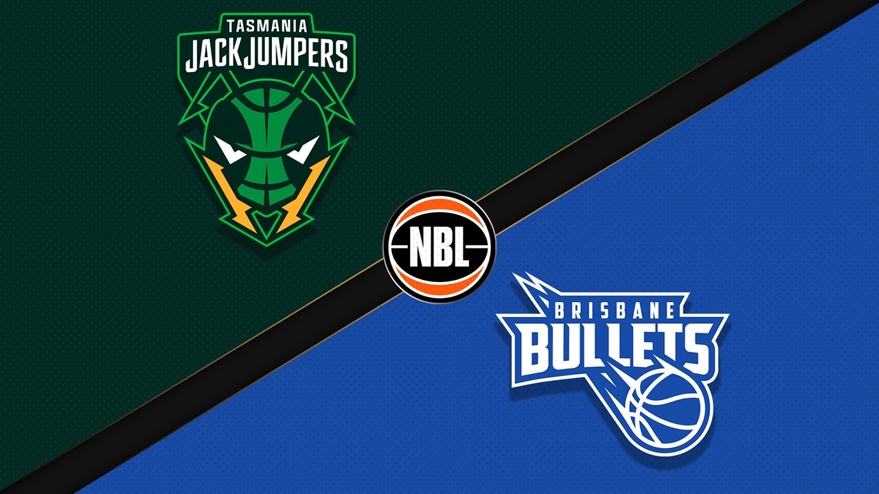 Tasmania JackJumpers vs Brisbane Bullets poster Tasmania JackJumpers vs Brisbane Bullets poster