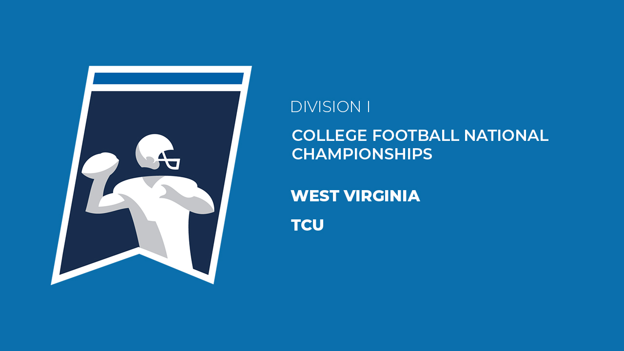 TCU vs West Virginia poster