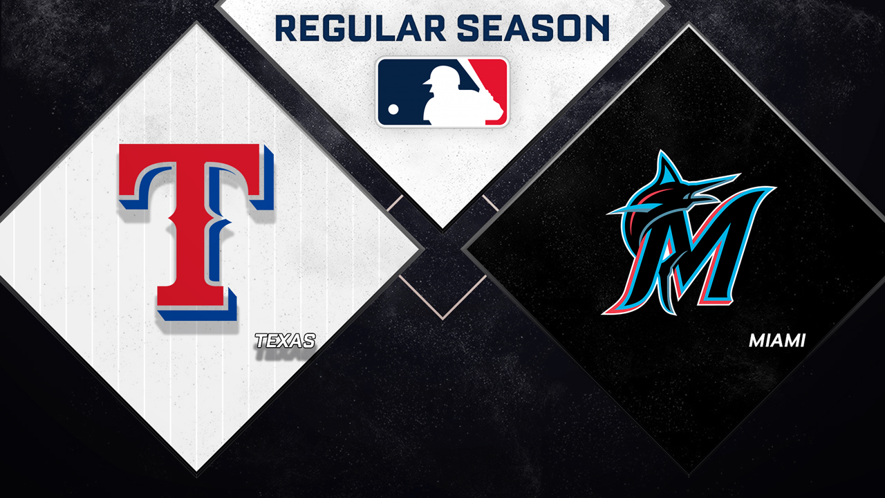 Texas Rangers vs Miami Marlins poster