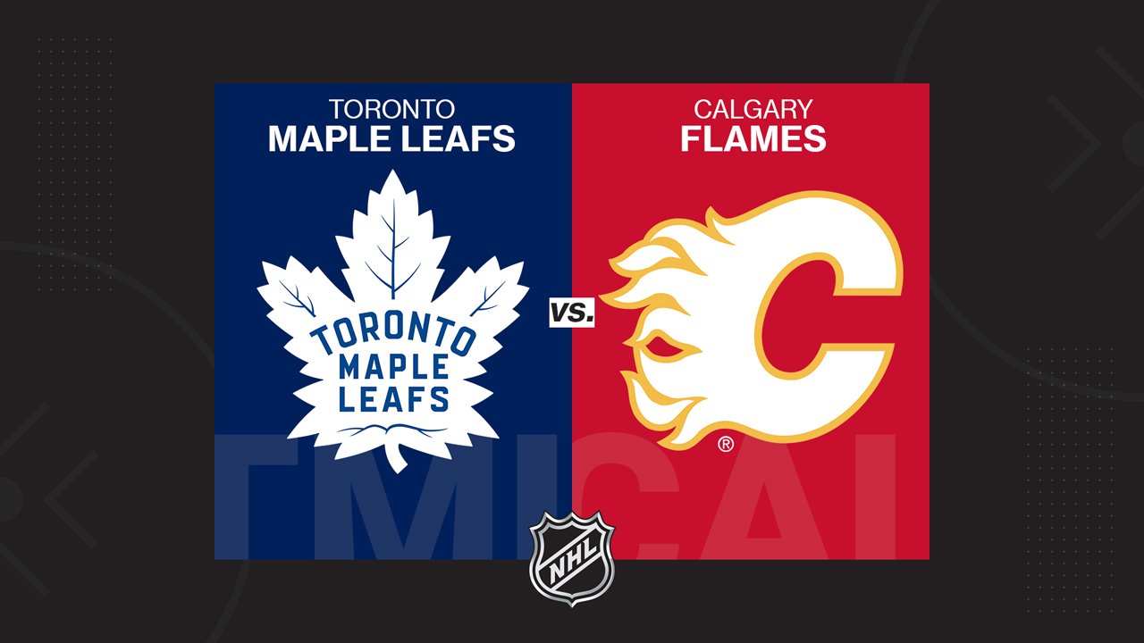 Toronto Maple Leafs vs Calgary Flames poster