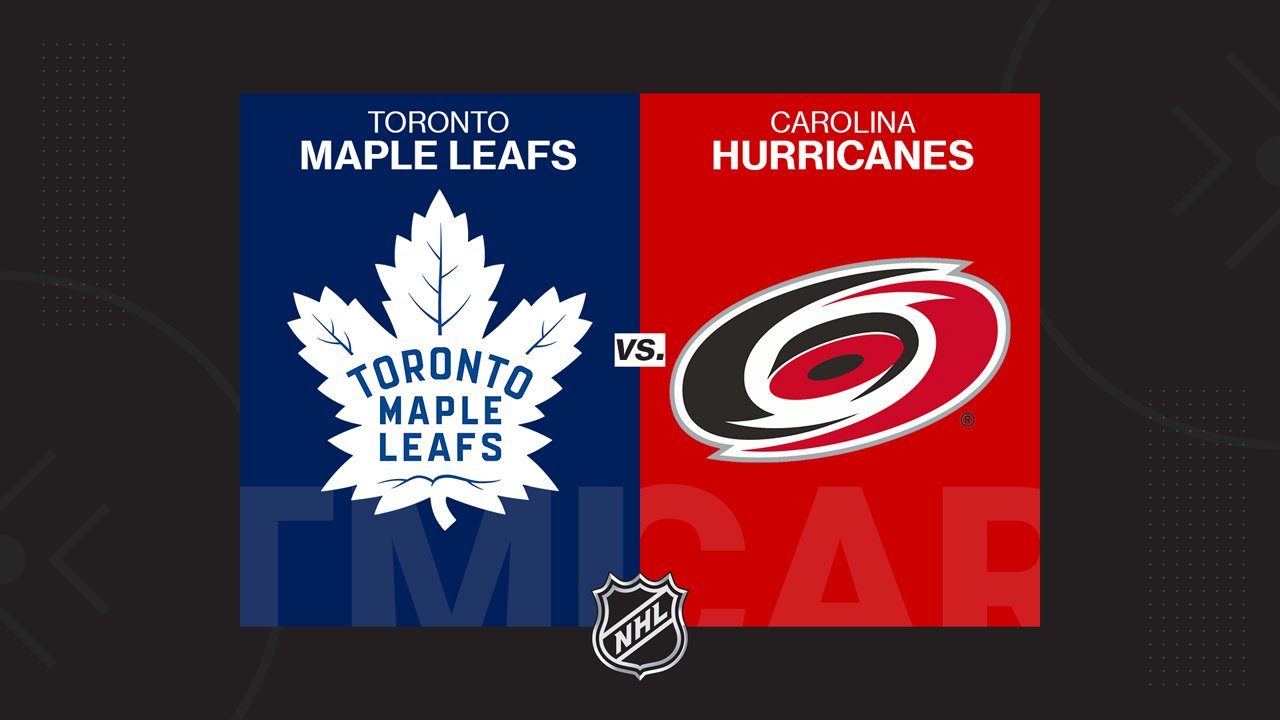 Toronto Maple Leafs vs Carolina Hurricanes poster
