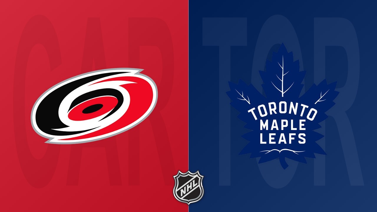 Toronto Maple Leafs vs Carolina Hurricanes poster