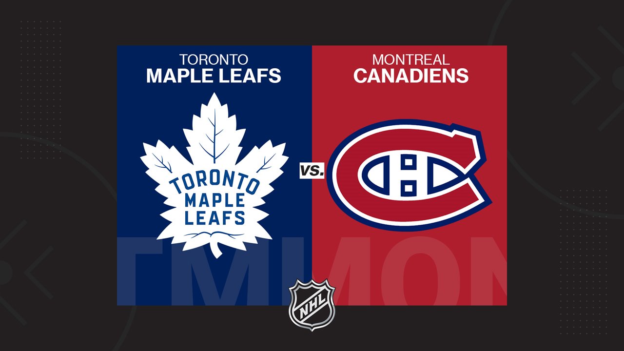 Toronto Maple Leafs vs Montreal Canadiens poster Toronto Maple Leafs vs Montreal Canadiens poster