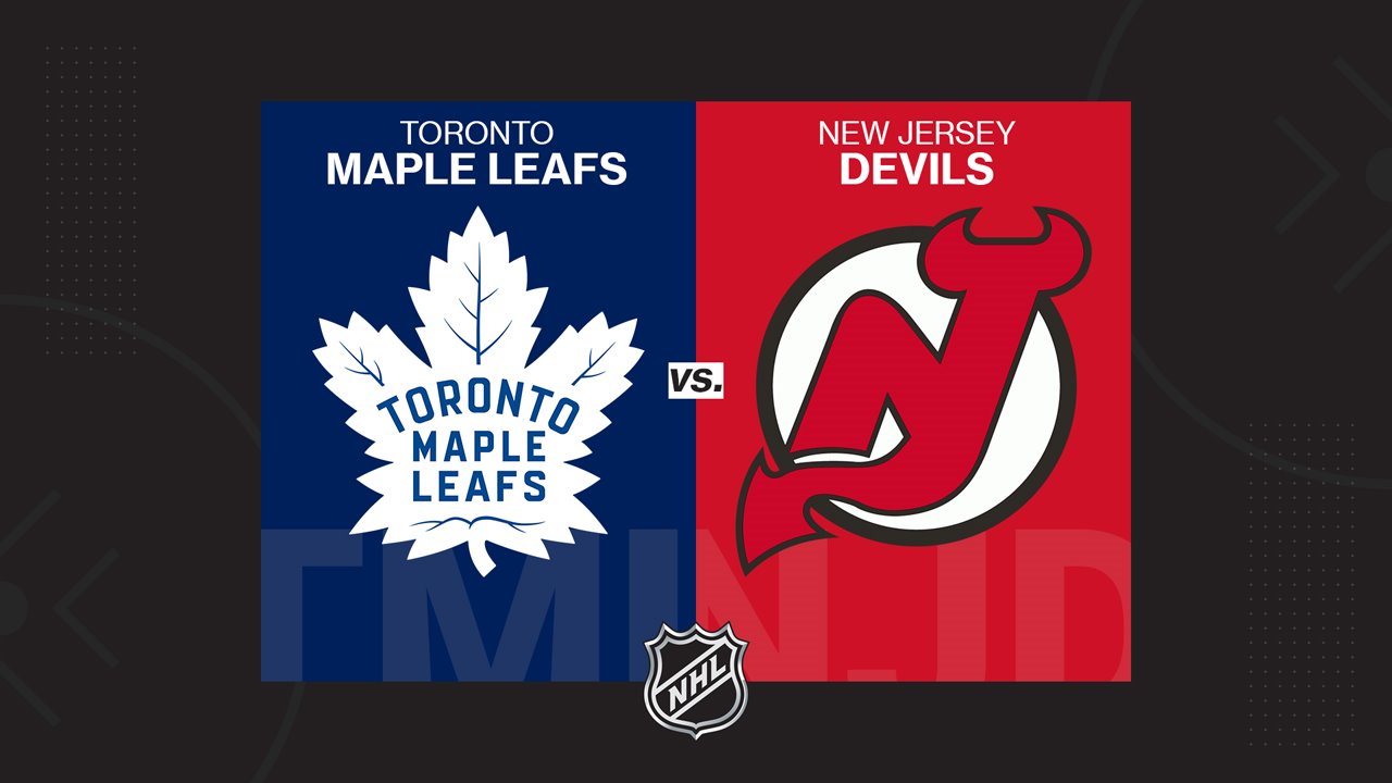 Toronto Maple Leafs vs New Jersey Devils poster
