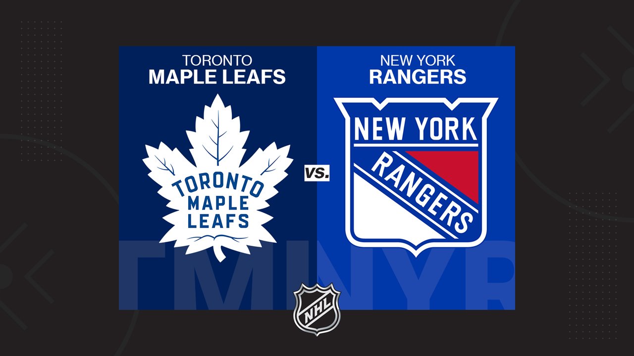 Toronto Maple Leafs vs New York Rangers poster