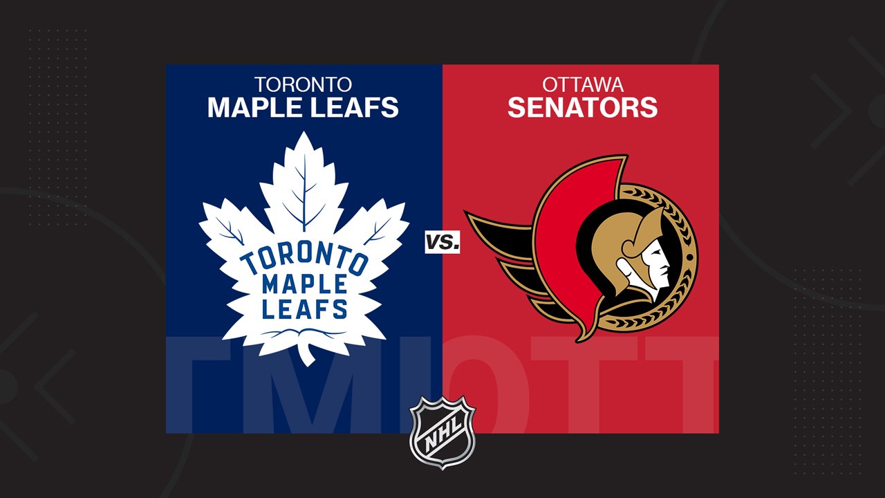 Toronto Maple Leafs vs Ottawa Senators poster
