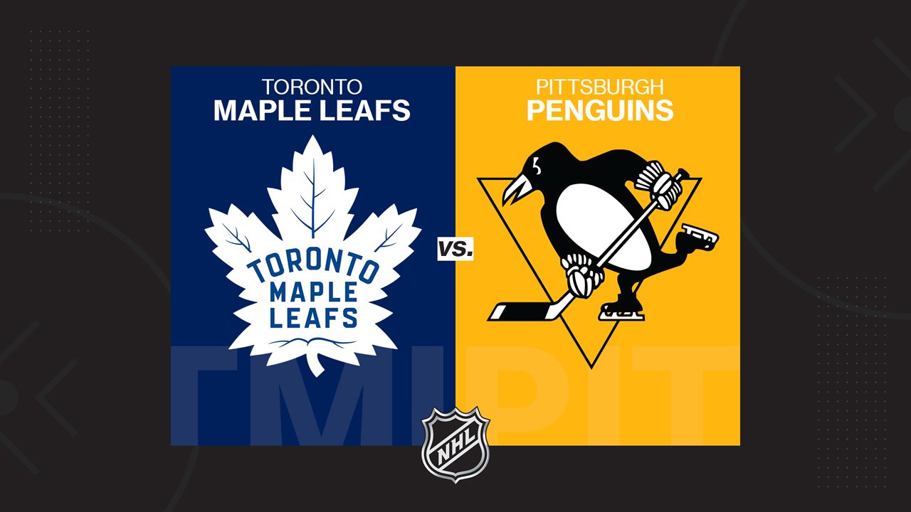 Toronto Maple Leafs vs Pittsburgh Penguins poster