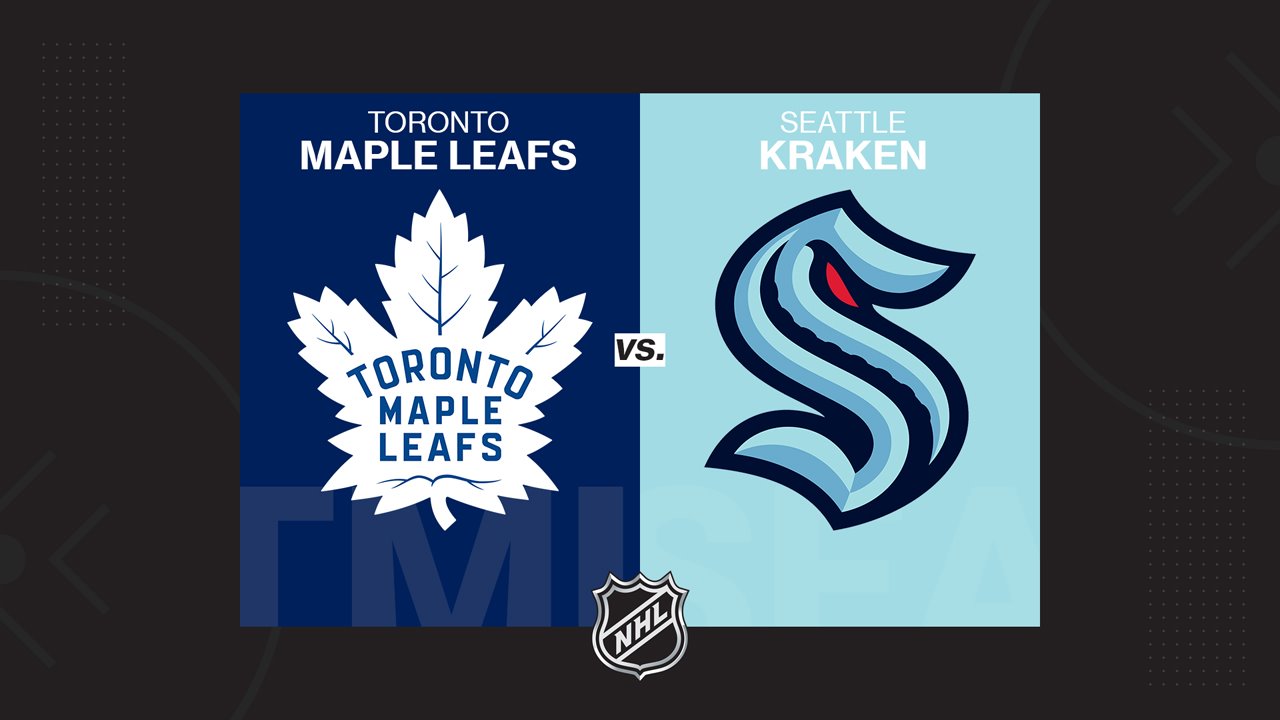 Toronto Maple Leafs vs Seattle Kraken poster