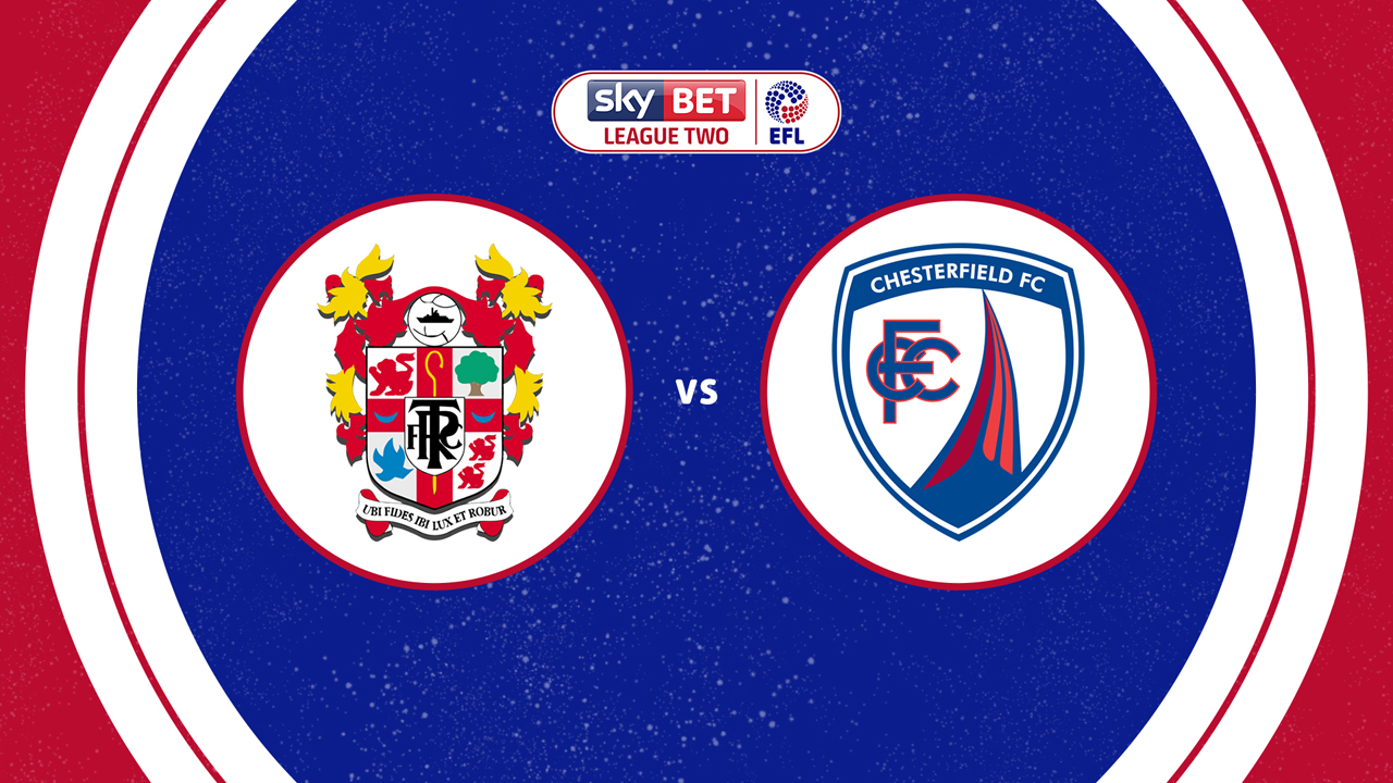 Tranmere Rovers vs Chesterfield poster Tranmere Rovers vs Chesterfield poster