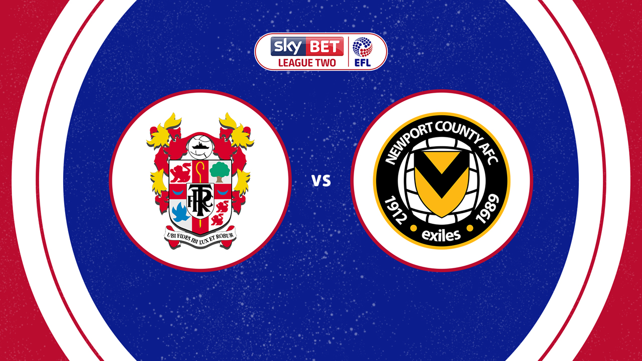 Tranmere Rovers vs Newport County poster