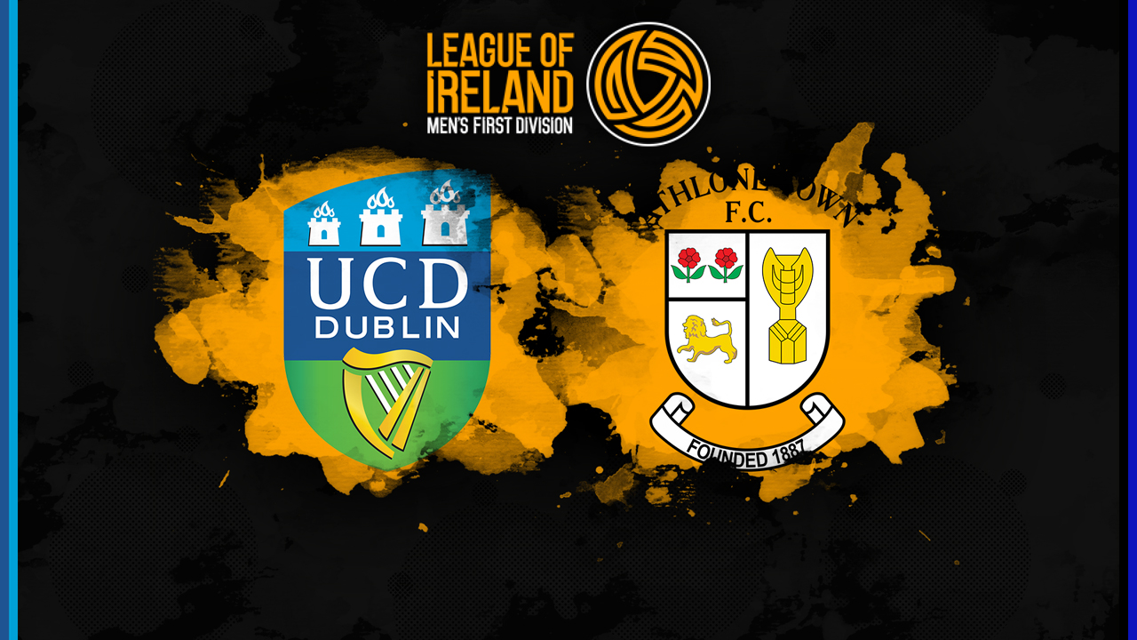 UCD vs Athlone Town poster