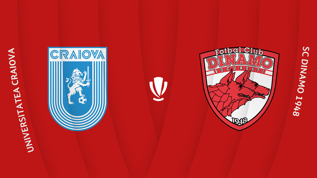 Universitatea Craiova vs Dinamo București poster Universitatea Craiova vs Dinamo București poster