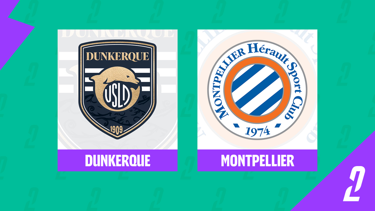 USL Dunkerque vs Montpellier poster