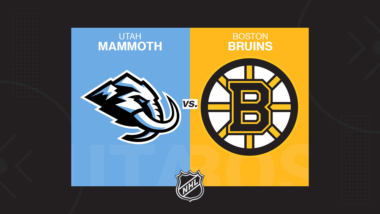 Utah Mammoth vs Boston Bruins poster