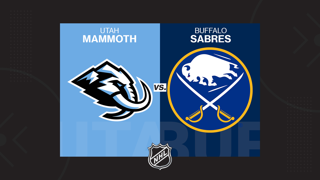 Utah Mammoth vs Buffalo Sabres poster Utah Mammoth vs Buffalo Sabres poster