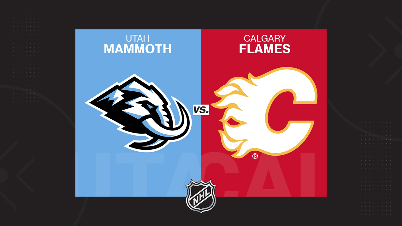 Utah Mammoth vs Calgary Flames poster