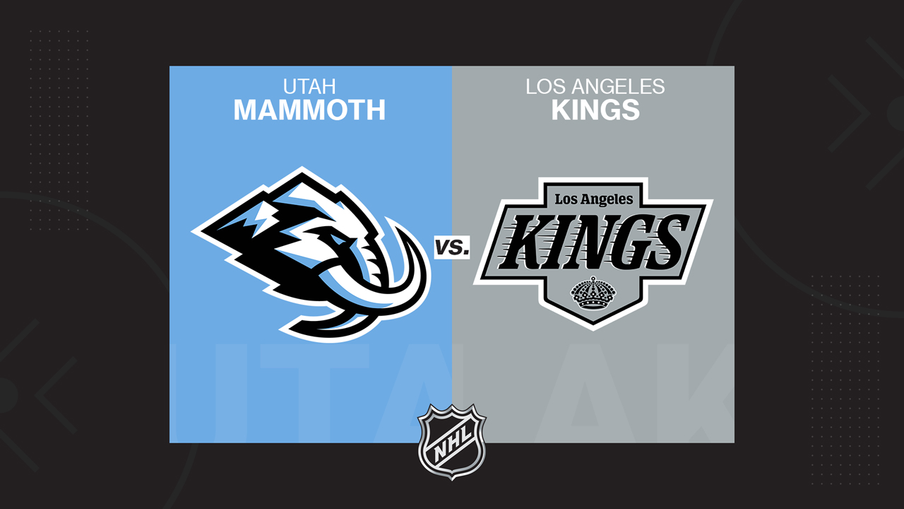 Utah Mammoth vs Los Angeles Kings poster Utah Mammoth vs Los Angeles Kings poster