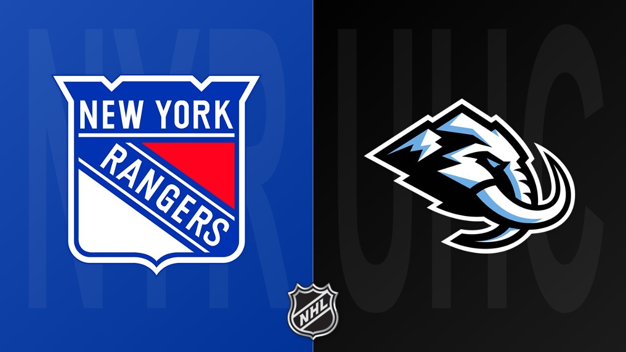 Utah Mammoth vs New York Rangers poster Utah Mammoth vs New York Rangers poster