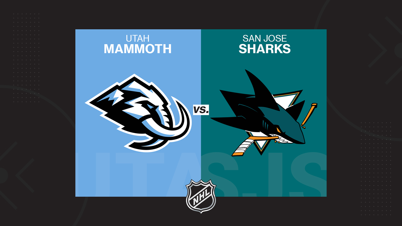 Utah Mammoth vs San Jose Sharks poster