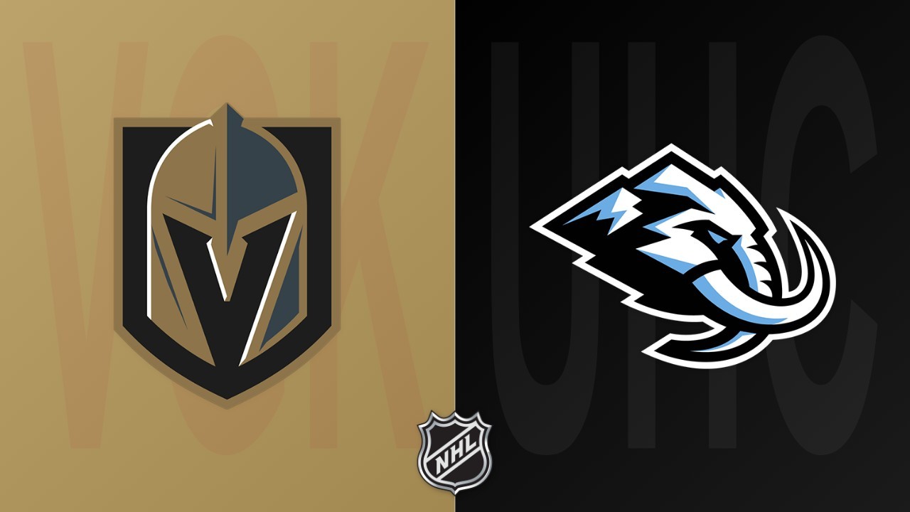 Utah Mammoth vs Vegas Golden Knights poster Utah Mammoth vs Vegas Golden Knights poster
