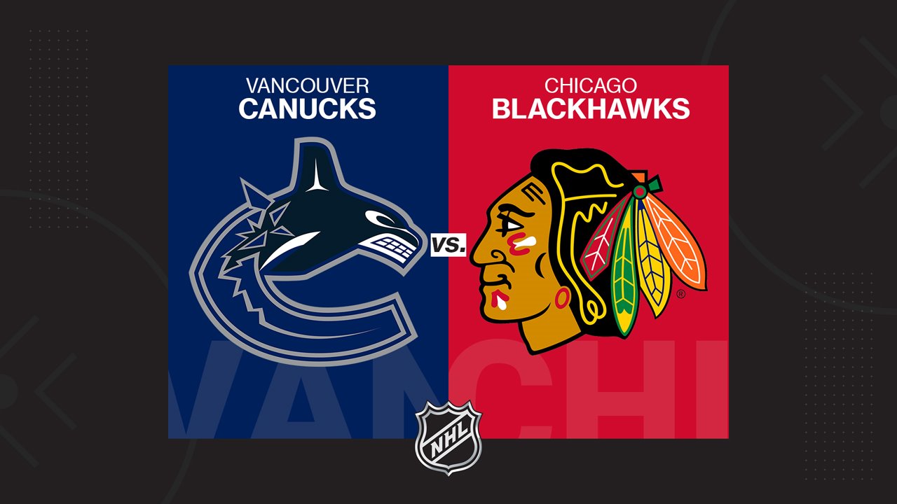 Vancouver Canucks vs Chicago Blackhawks poster