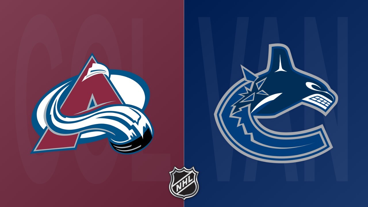 Vancouver Canucks vs Colorado Avalanche poster
