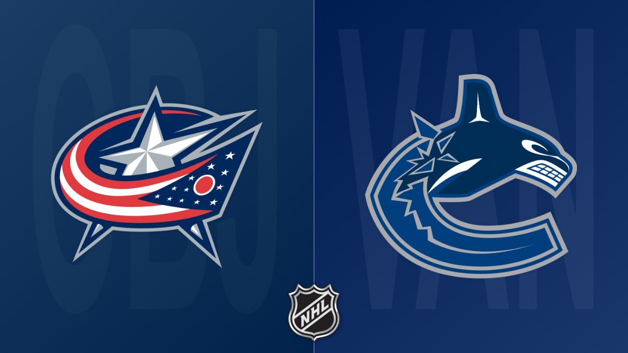 Vancouver Canucks vs Columbus Blue Jackets poster
