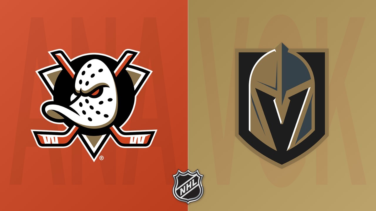 Vegas Golden Knights vs Anaheim Ducks poster