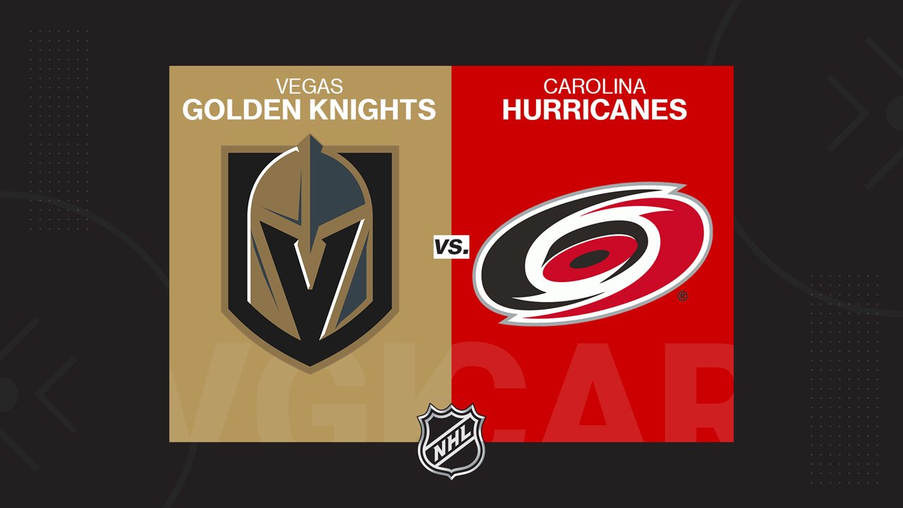 Vegas Golden Knights vs Carolina Hurricanes poster