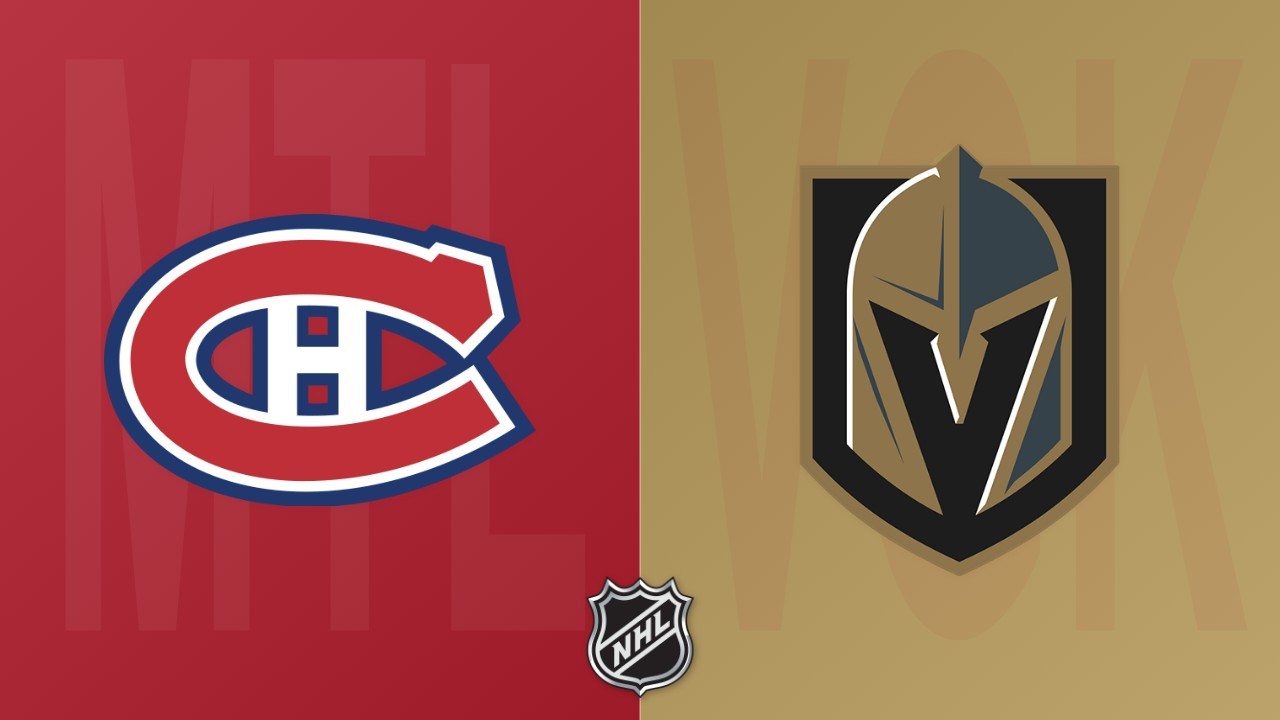 Vegas Golden Knights vs Montreal Canadiens poster Vegas Golden Knights vs Montreal Canadiens poster
