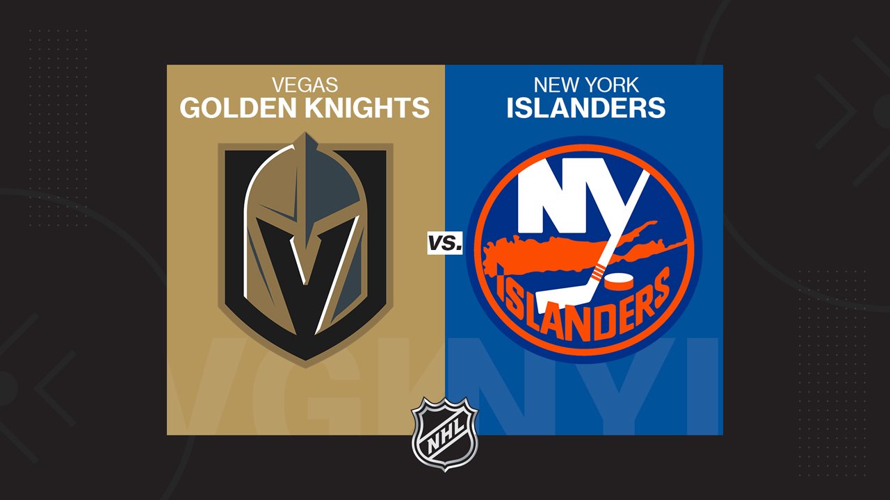 Vegas Golden Knights vs New York Islanders poster Vegas Golden Knights vs New York Islanders poster