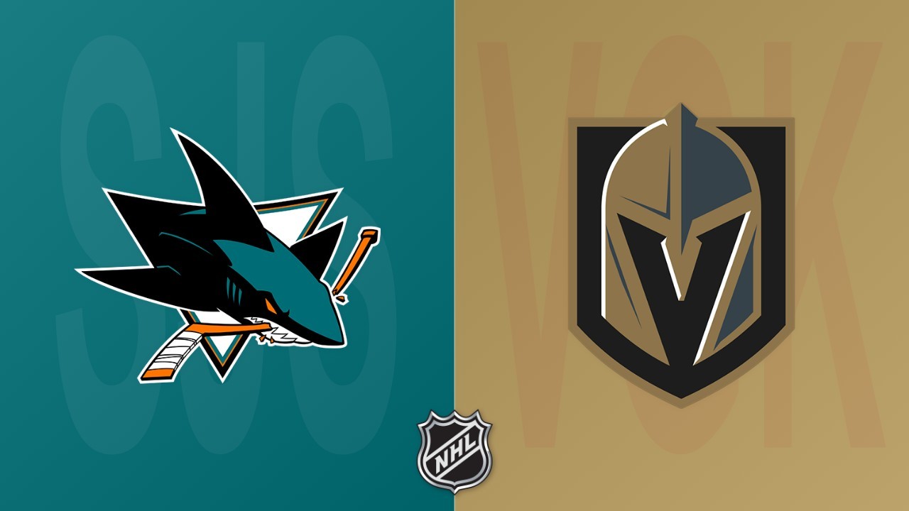 Vegas Golden Knights vs San Jose Sharks poster Vegas Golden Knights vs San Jose Sharks poster