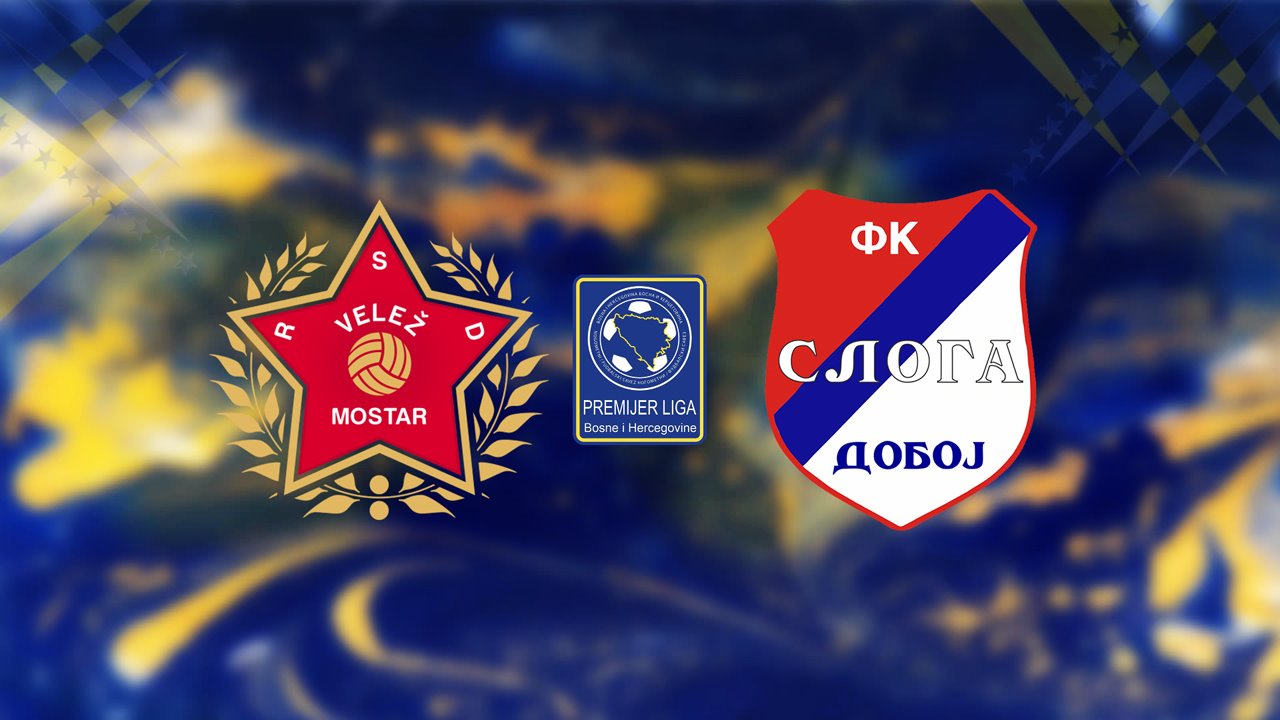 Velež Mostar vs Sloga Doboj poster Velež Mostar vs Sloga Doboj poster