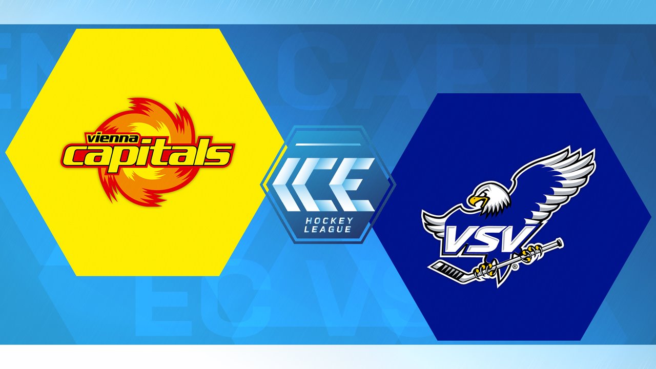 Vienna Capitals vs Villach poster