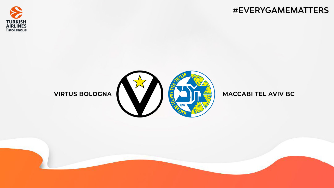 Virtus Pallacanestro Bologna vs Maccabi Tel Aviv BC poster Virtus Pallacanestro Bologna vs Maccabi Tel Aviv BC poster
