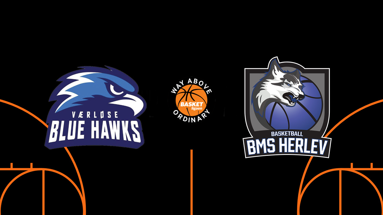 Værløse Blue Hawks vs BMS Herlev poster Værløse Blue Hawks vs BMS Herlev poster