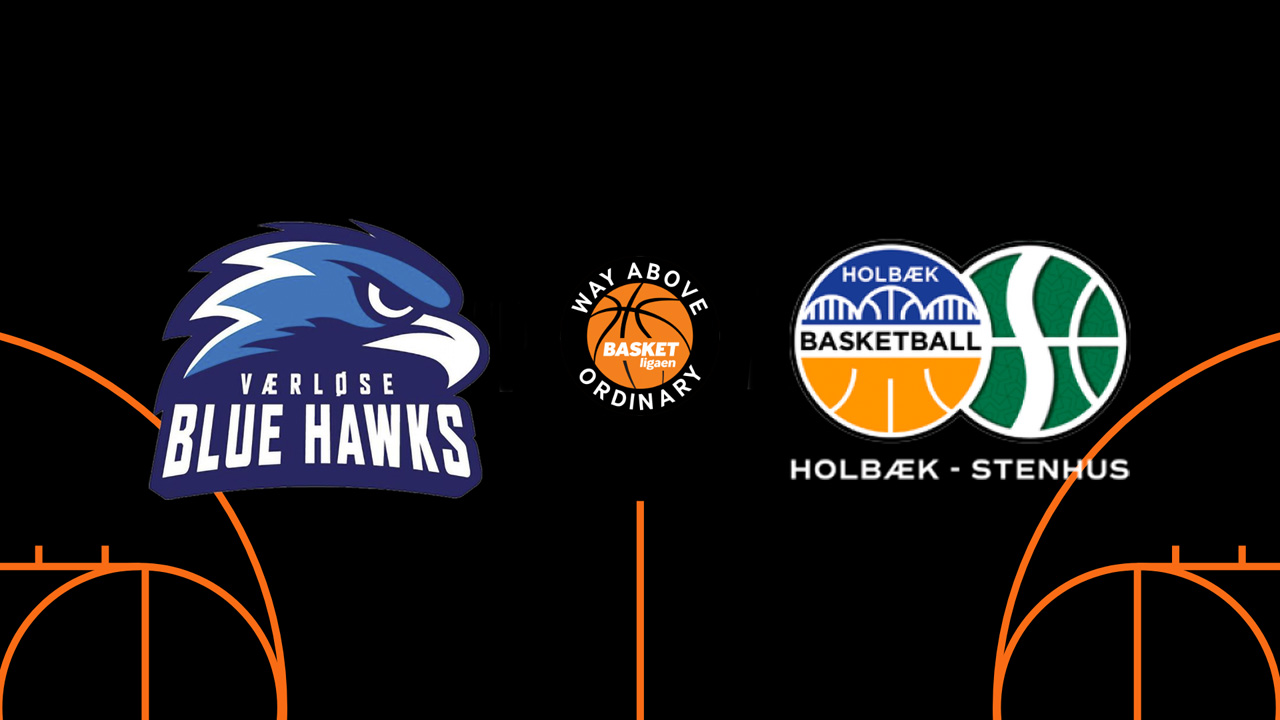 Værløse Blue Hawks vs EBS Holbaek-Stenhus poster