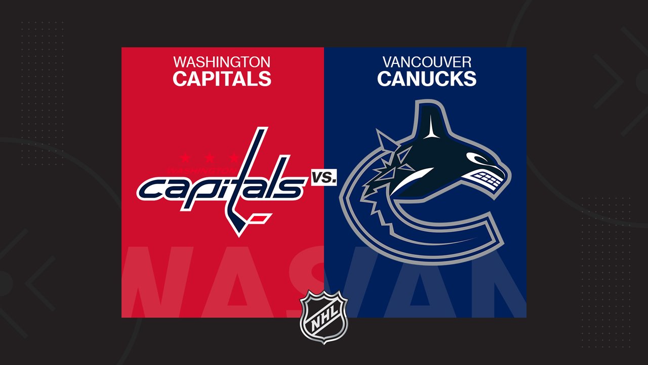 Washington Capitals vs Vancouver Canucks poster