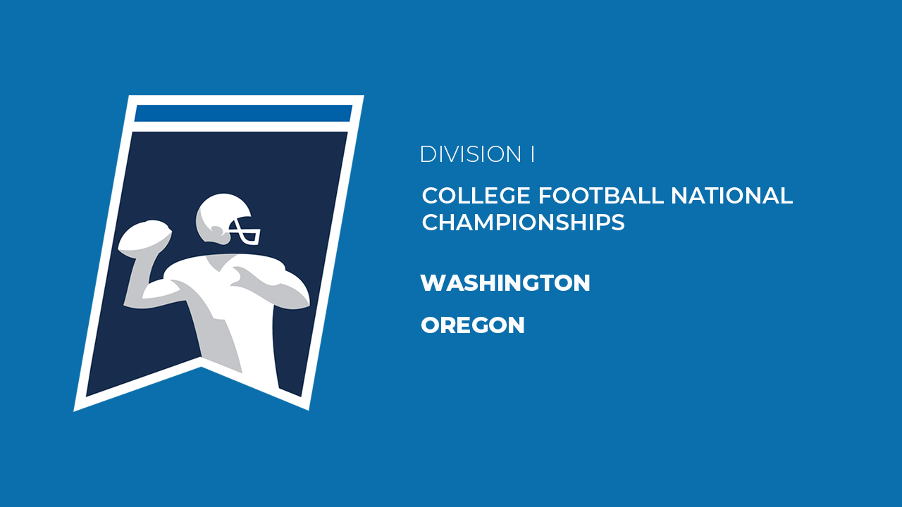 Washington vs Oregon poster