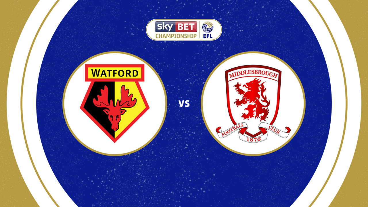 Watford vs Middlesbrough poster