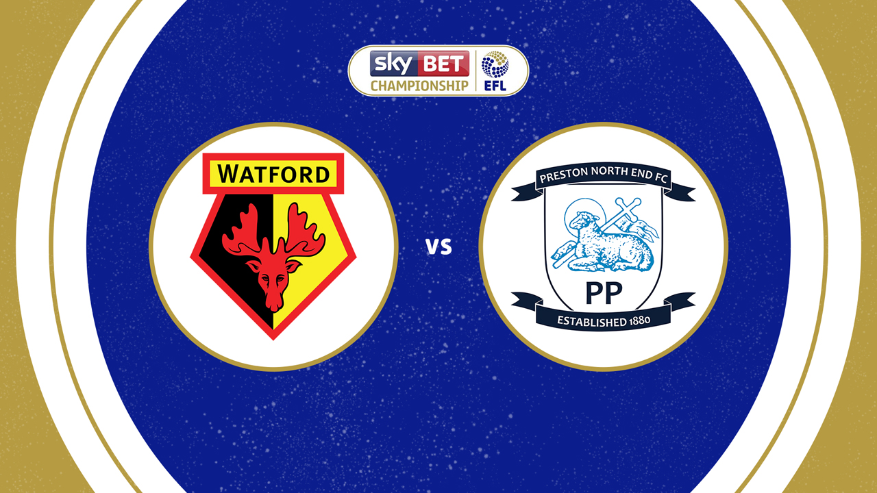 Watford vs Preston North End poster Watford vs Preston North End poster
