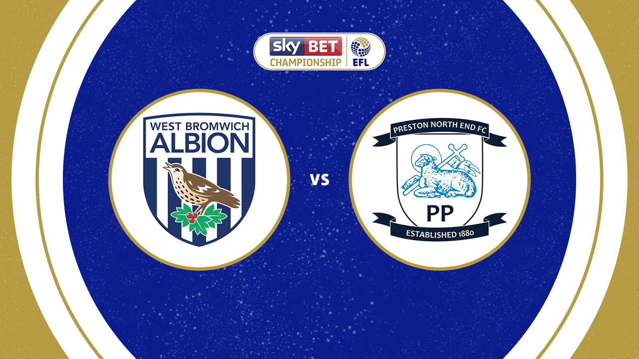 West Bromwich Albion vs Preston North End poster