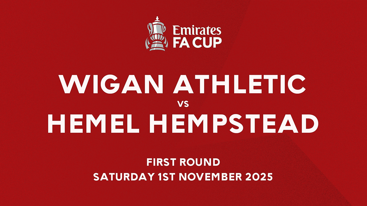 Wigan Athletic vs Hemel Hempstead Town poster