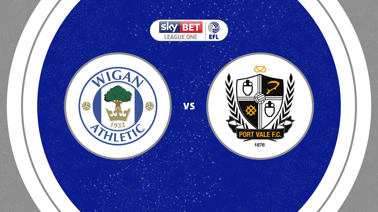 Wigan Athletic vs Port Vale poster