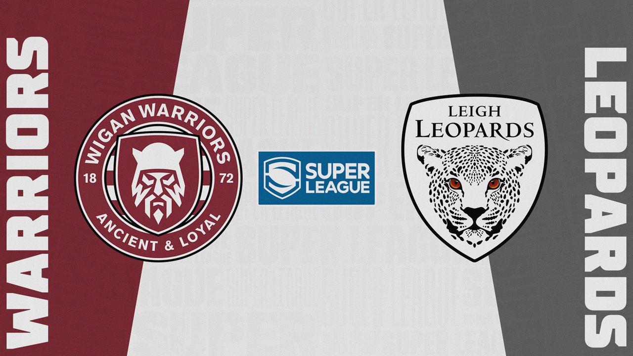 Wigan Warriors vs Leigh Leopards poster Wigan Warriors vs Leigh Leopards poster