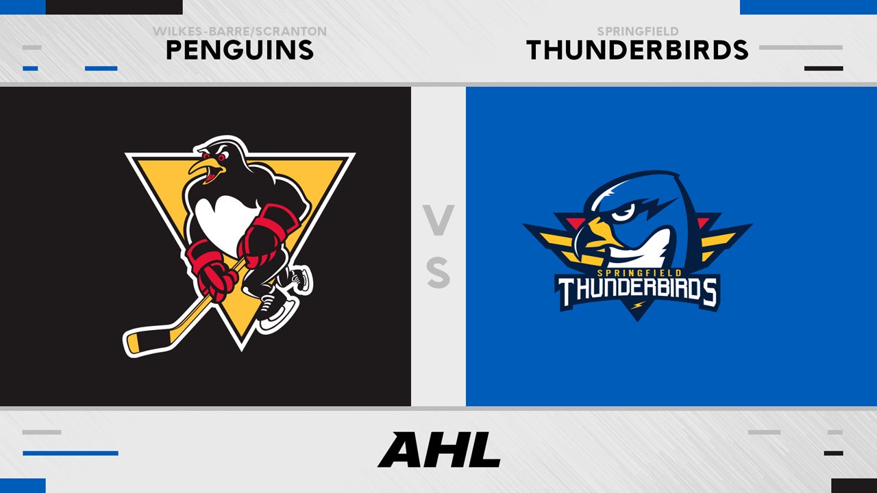 Wilkes-Barre Scranton Penguins vs Springfield Thunderbirds poster Wilkes-Barre Scranton Penguins vs Springfield Thunderbirds poster