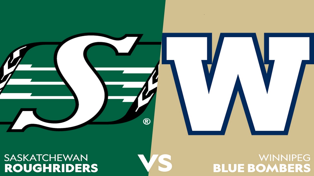 Winnipeg Blue Bombers vs Saskatchewan Roughriders poster