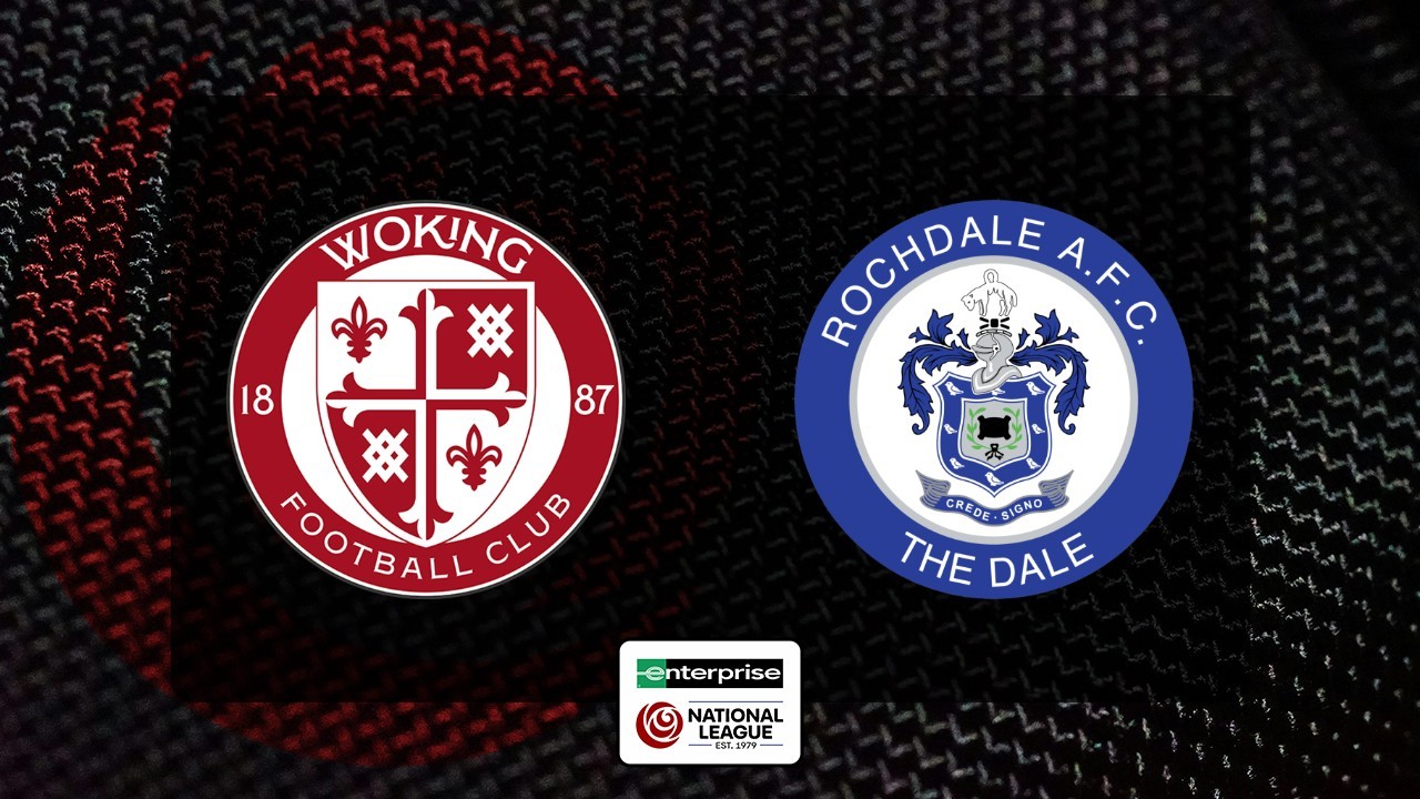 Woking vs Rochdale poster