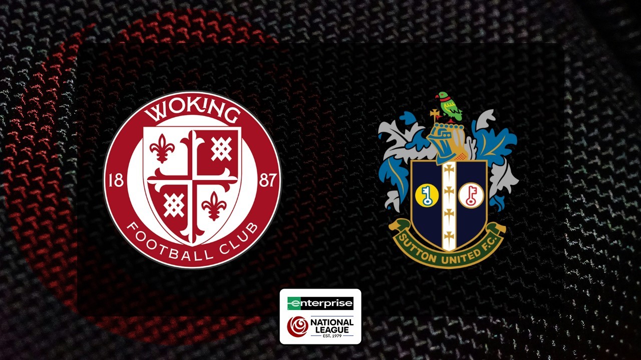 Woking vs Sutton United poster